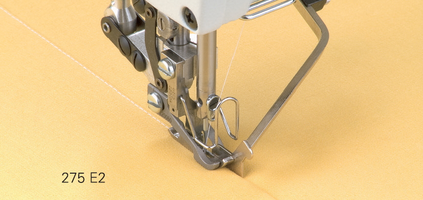 Single needle lockstitch machine with bottom feed and differential top feed