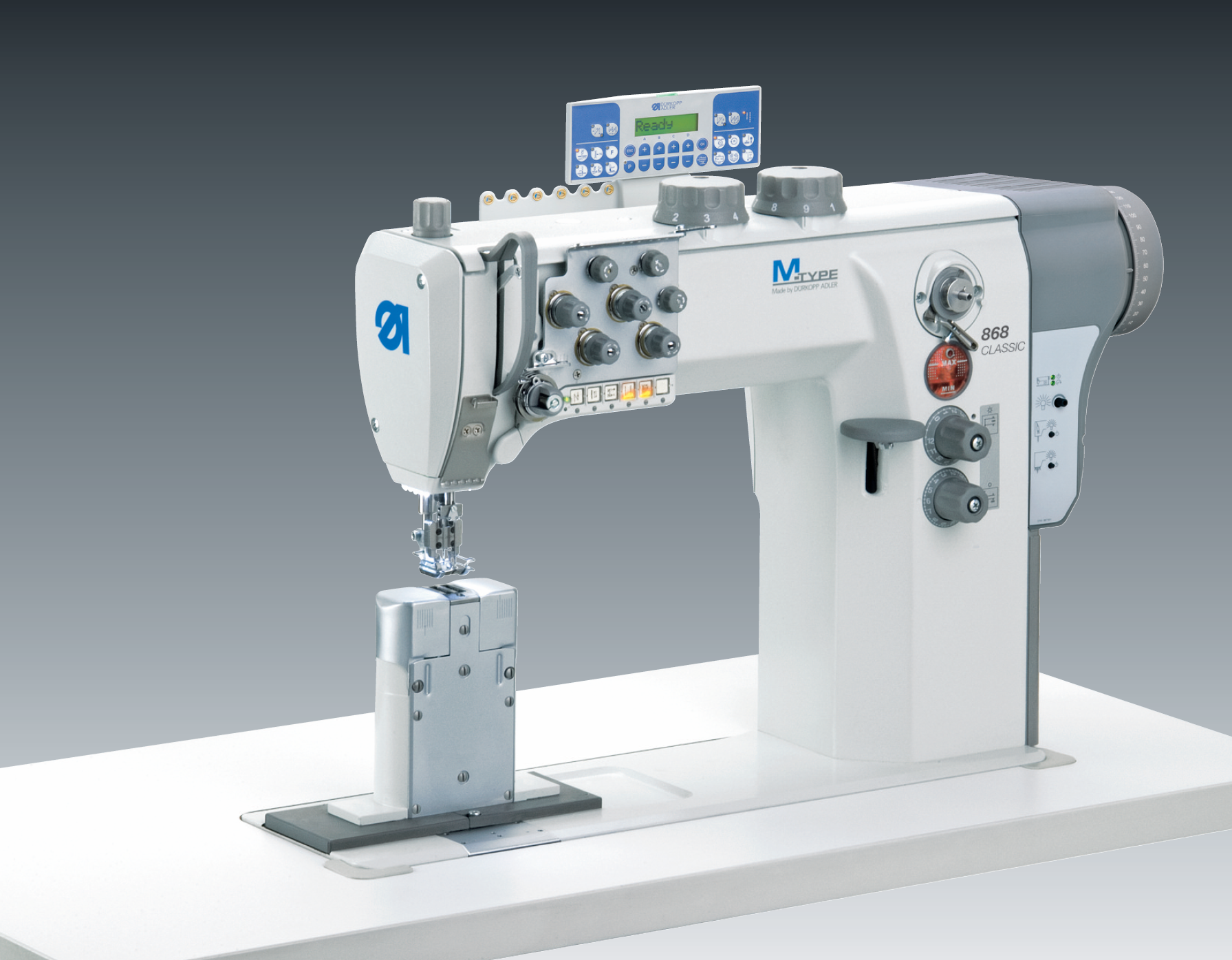 M-TYPE 868-M CLASSIC – the twin needle post bed machine for perfect topstitching seams