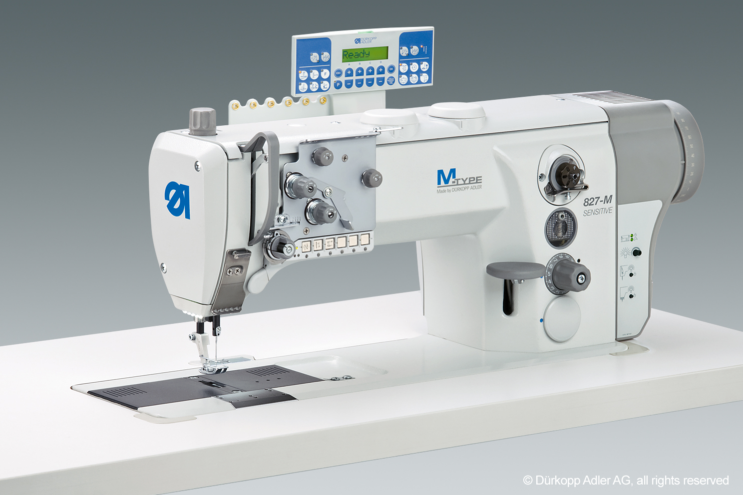 M-TYPE 827-M Single needle Industrial lockstitch machine with bottom and needle feed